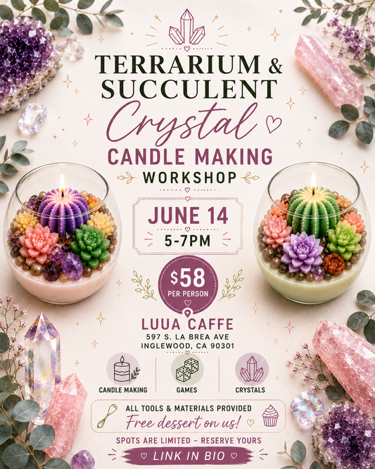 Terrarium & Succulent Crystal Candle Making Workshop